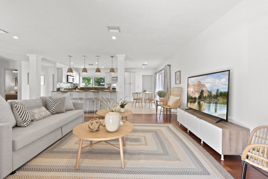 Living Room of a Footprint by Lalonde property in Cocoa Beach, Florida